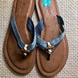 Brand new Nautica Flip Flops Size 7.5
